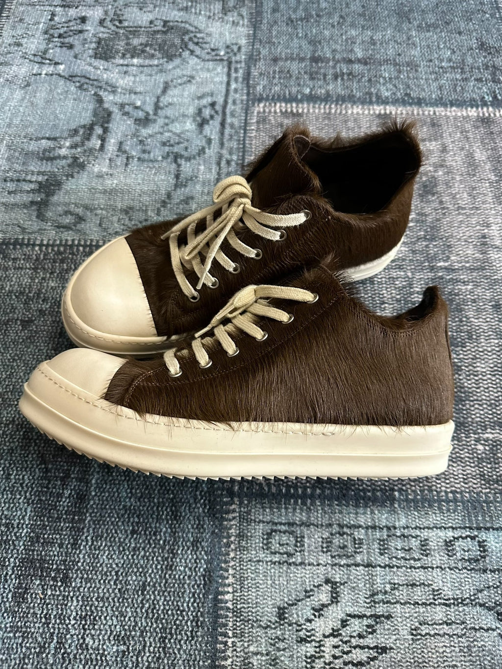 Rick Owens sub-line canvas "Panting" chunky laces Sneakers