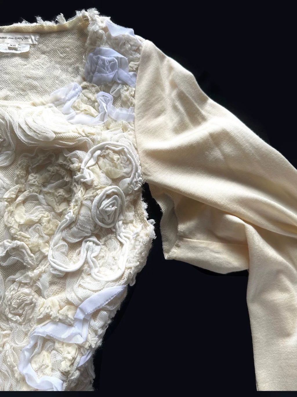 Comme Des Garçons SS12 Double-Sided Floral Bell-Sleeve Top