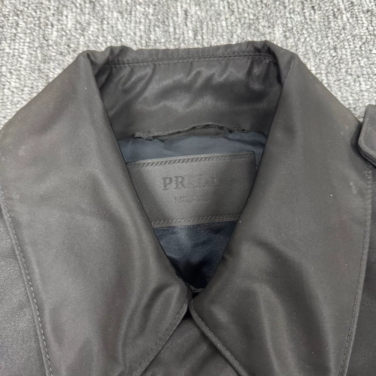 Prada Belted Trench Lapel Coat