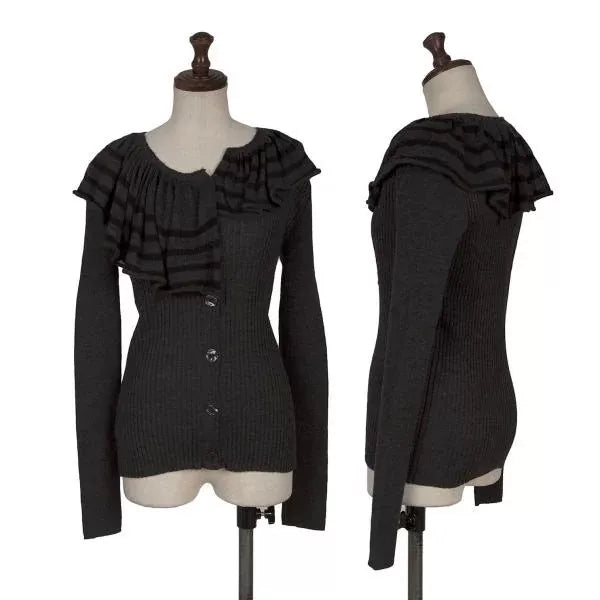 Jean Paul Gaultier Vintage Grey Striped Knit Sweater