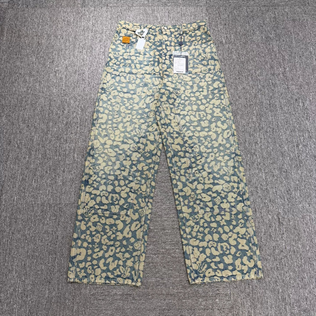 Louis Vuitton x Nigo Full Print Denim Jeans