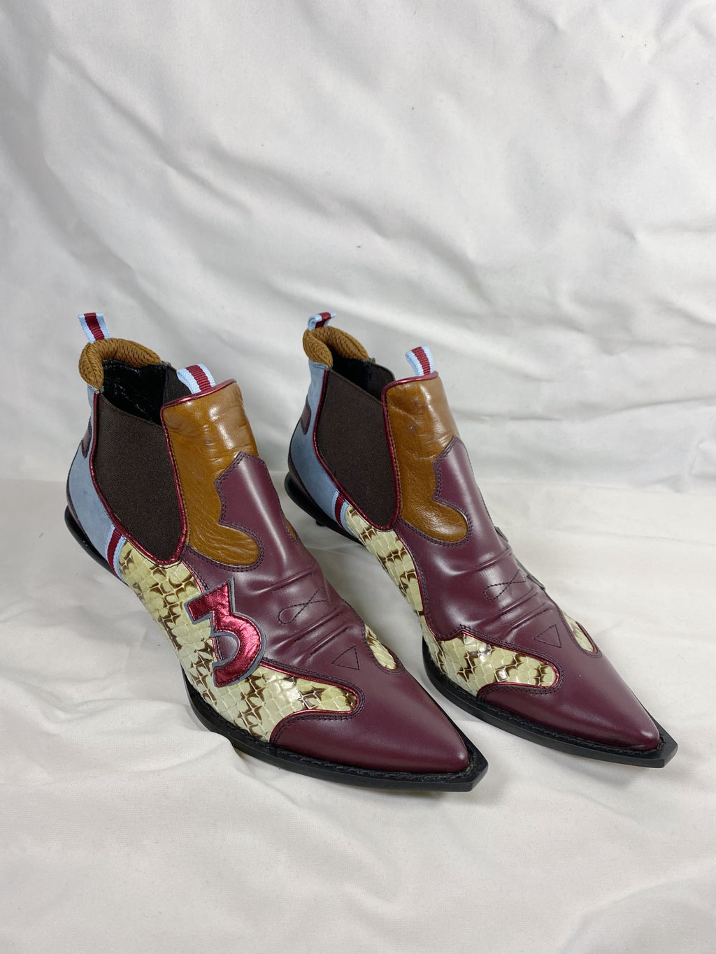 Miu Miu Cat Heel Ankle Boots