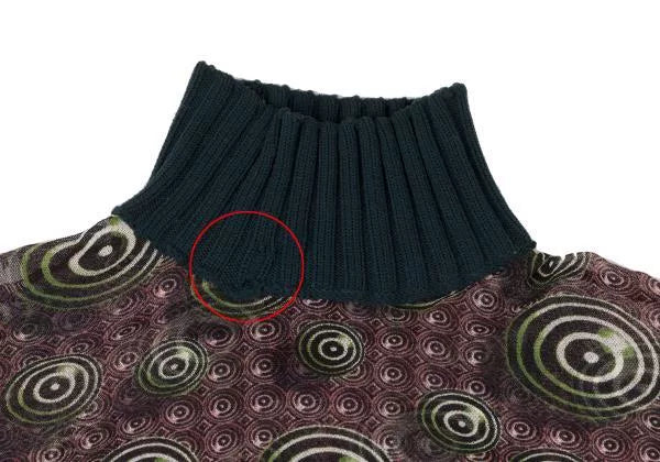Jean Paul Gaultier Vintage Dark Swirl Mesh Top