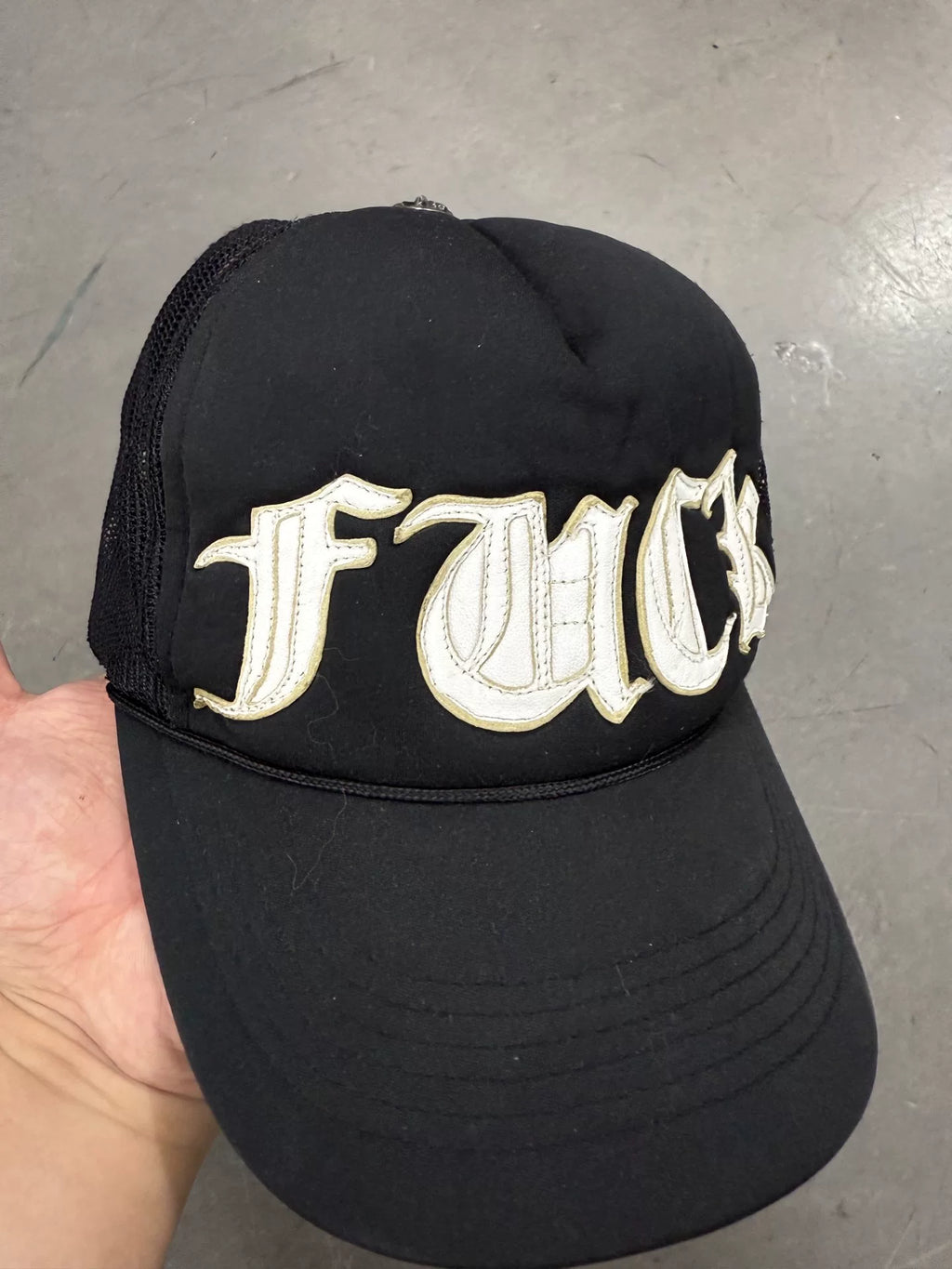 Chrome Hearts Fxxk Baseball Black Cap