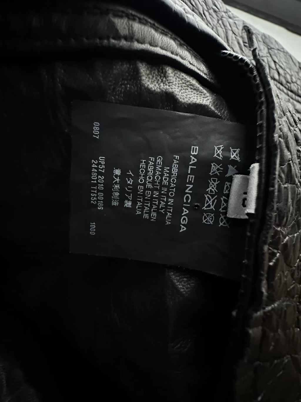 Balenciaga 10AW Leather Jacket