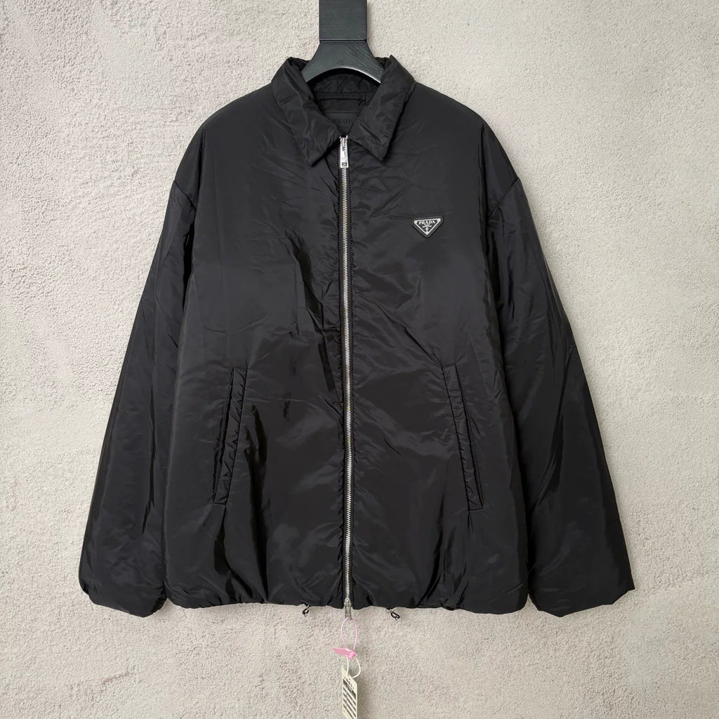 Prada Black Triangle Logo Re-Nylon Jacket