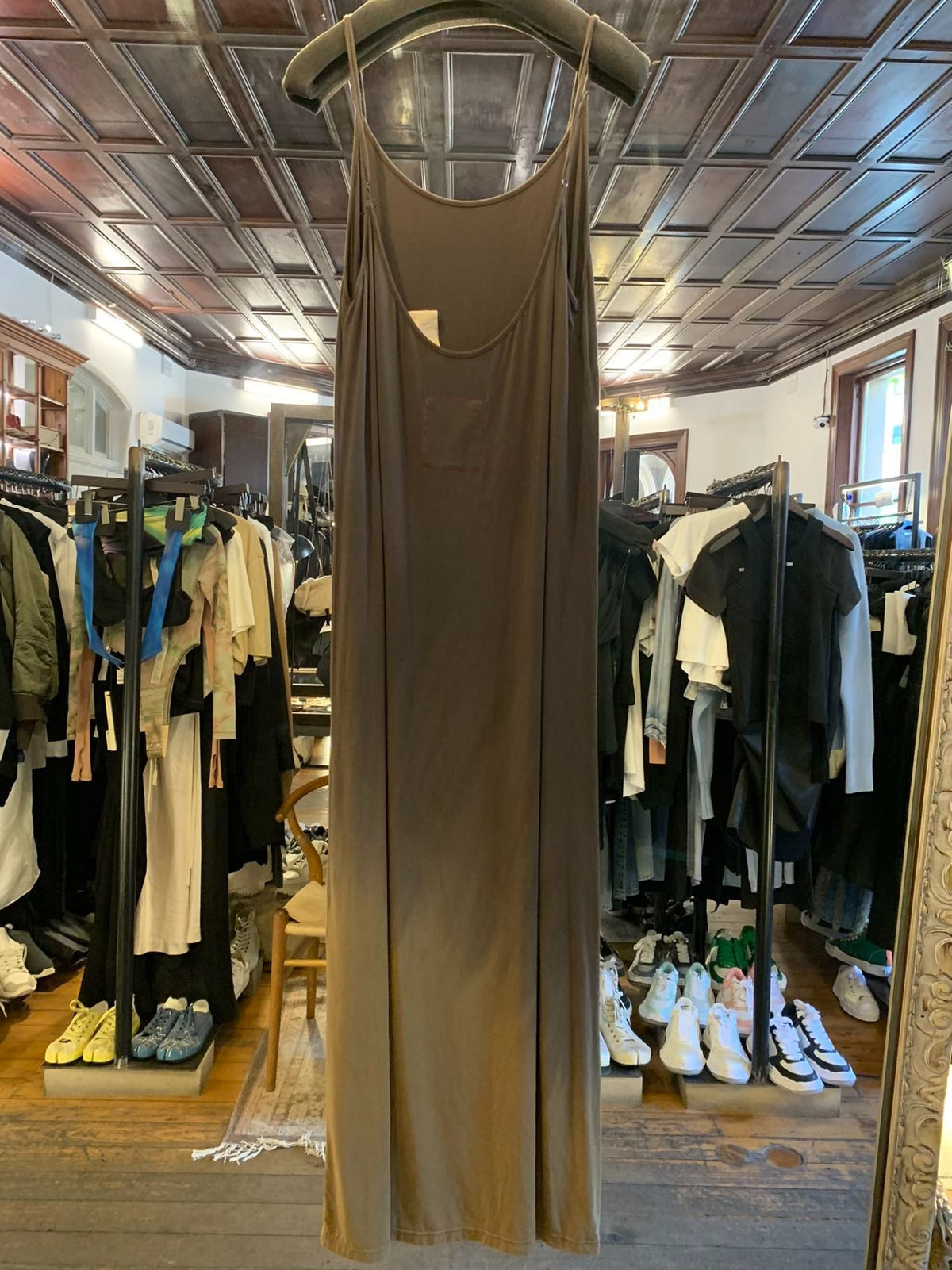 Uma Wang FW25 Main Olive/Brown Daya Dress