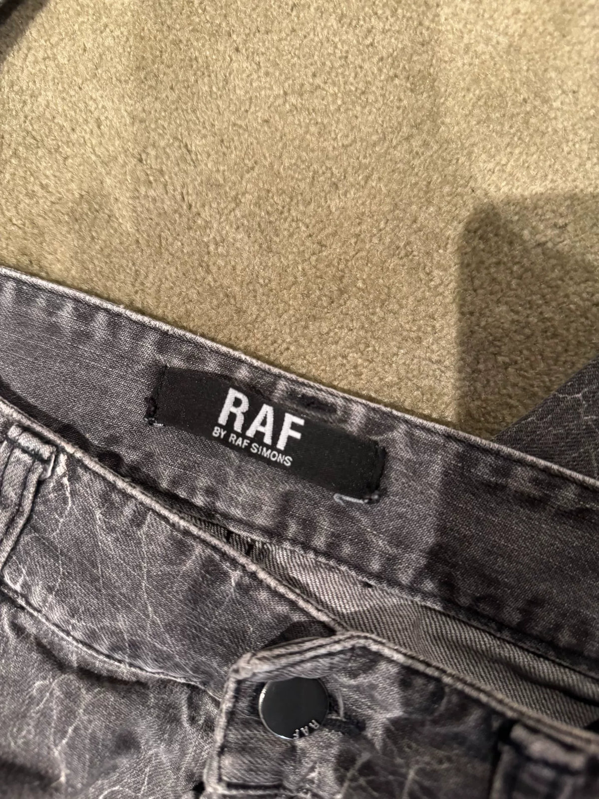 Raf Simons SS06 Crack Spider Web Denim Jeans