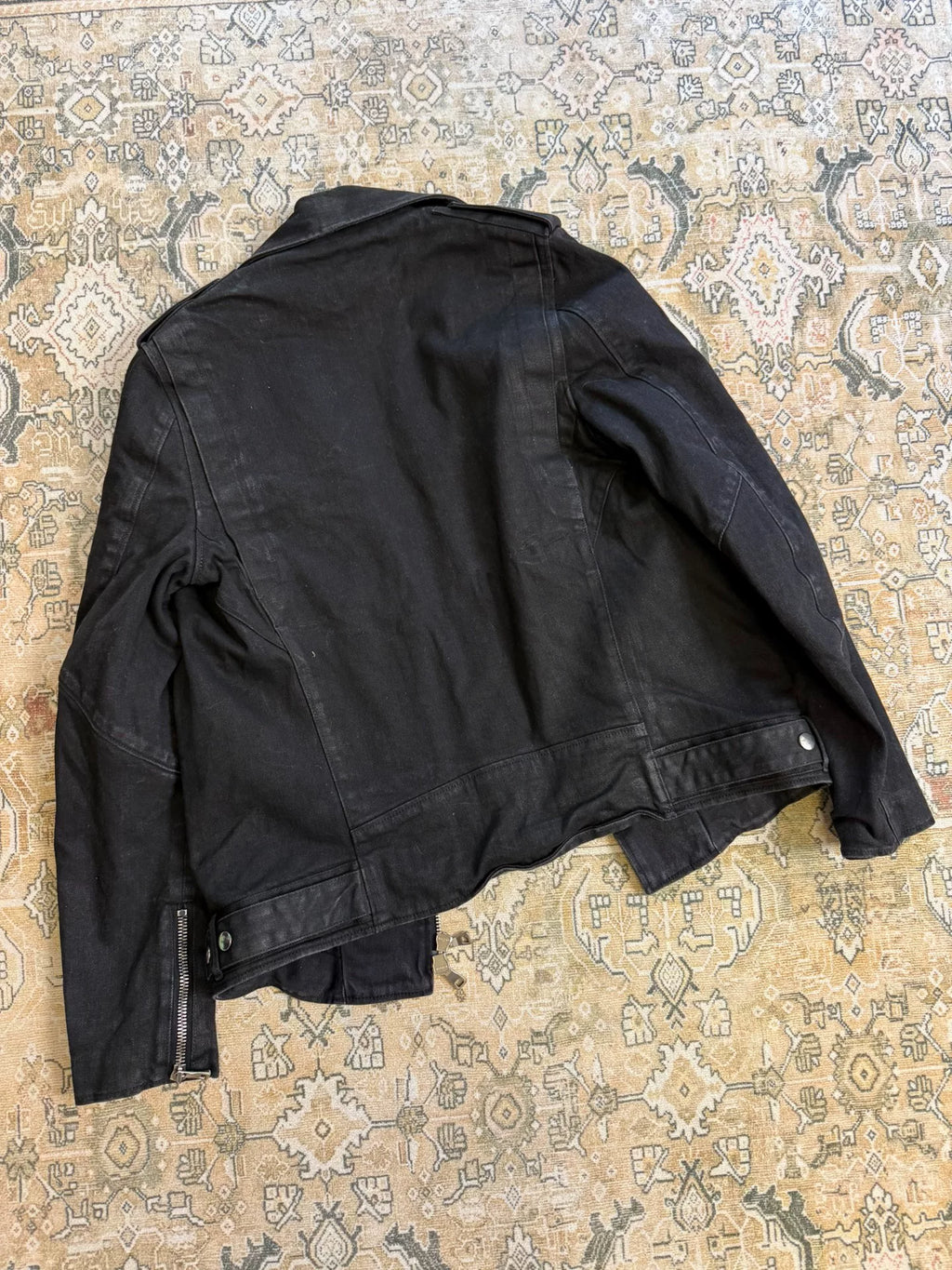 Balmain Brushed Wax Motorcycle Jacket