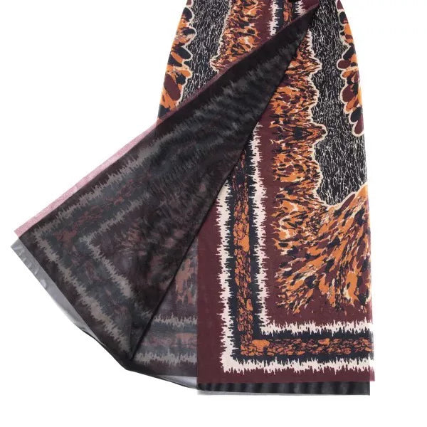 Jean Paul Gaultier Vintage Brown Floral Mesh Skirt