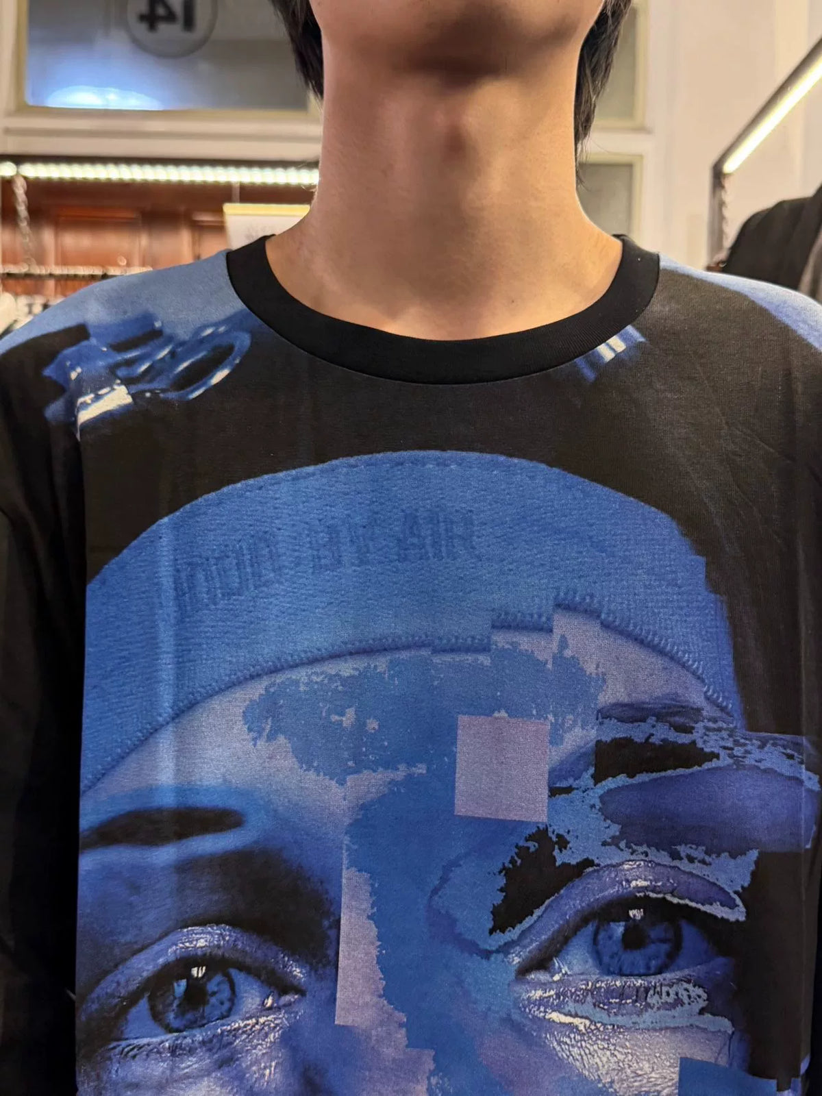 HBA Hood By Air FW15 Black Dreamer Long Sleeve Cotton Tee