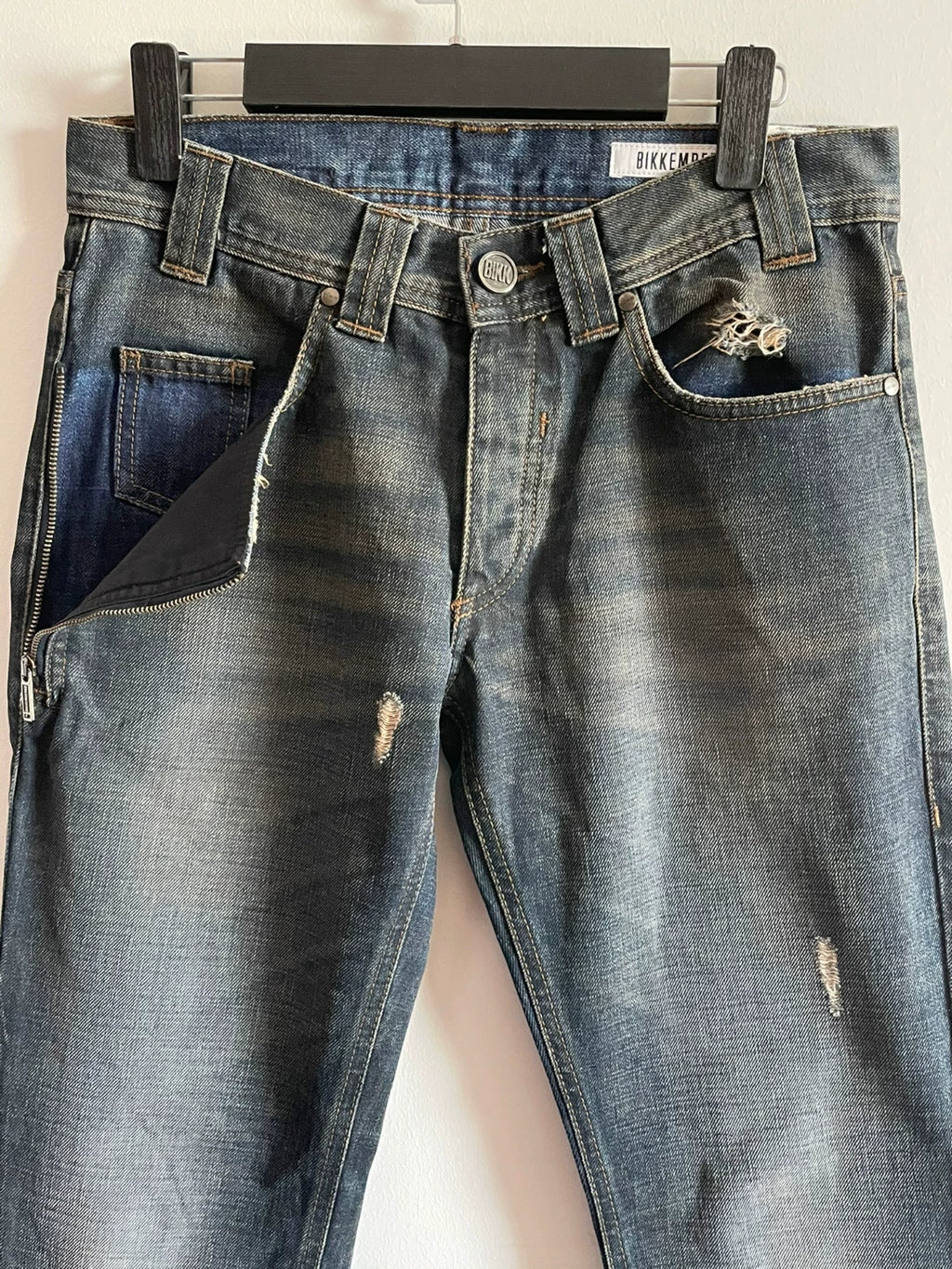 Dirk Bikkembergs Side Pocket Zipper Jeans