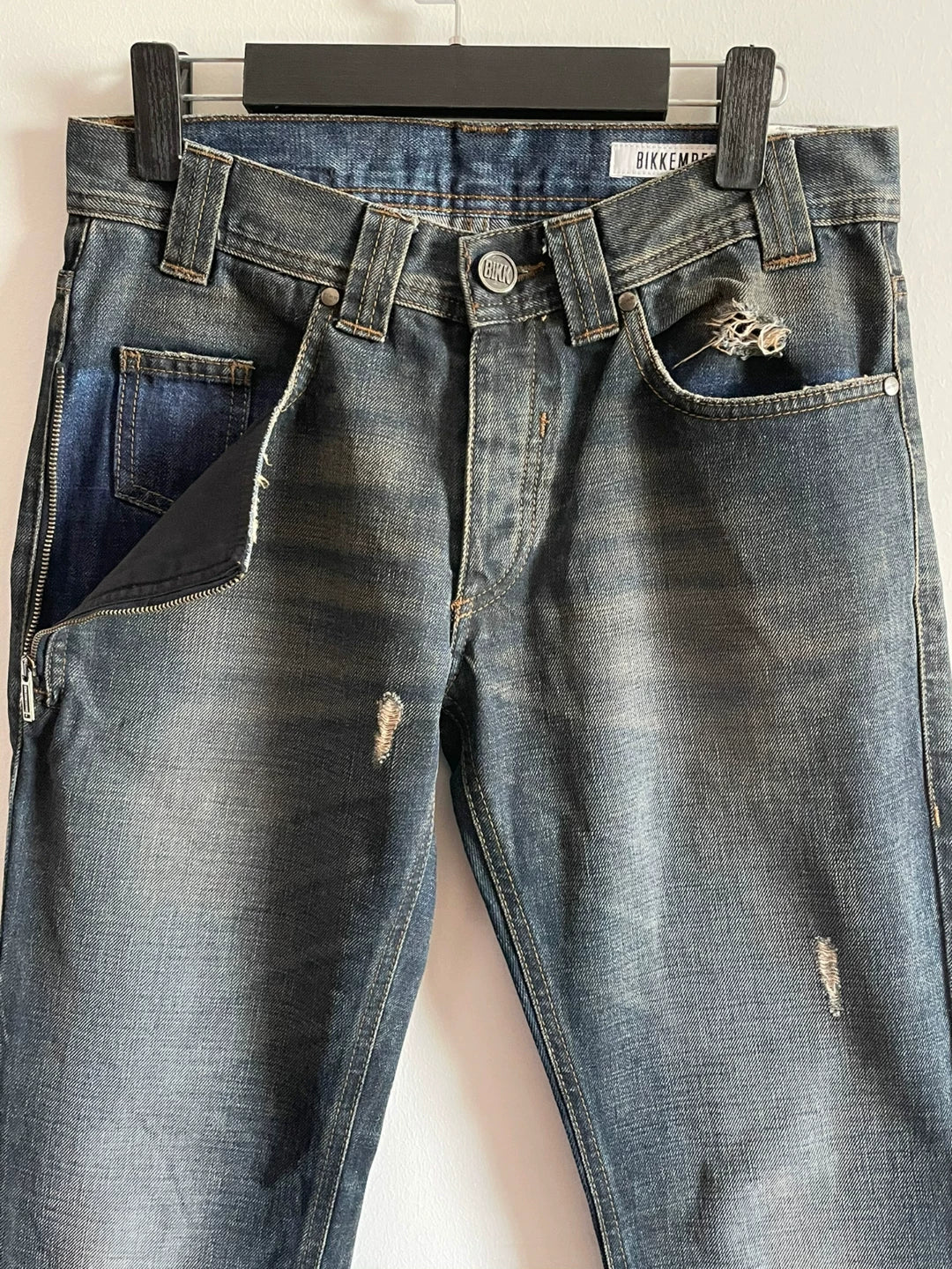 Dirk Bikkembergs Side Pocket Zipper Jeans