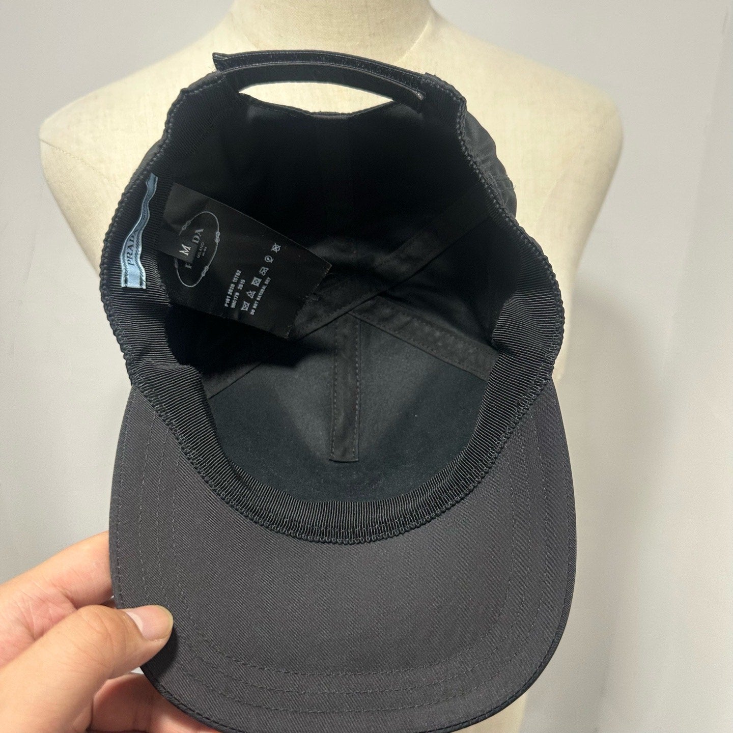 Prada Embroidered Logo Baseball Cap