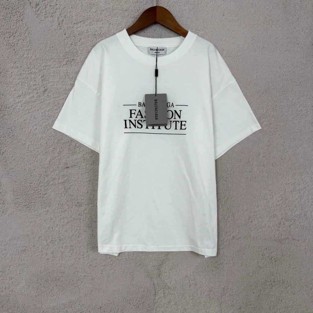 Balenciaga Fashion Letter Print Short Sleeve Top