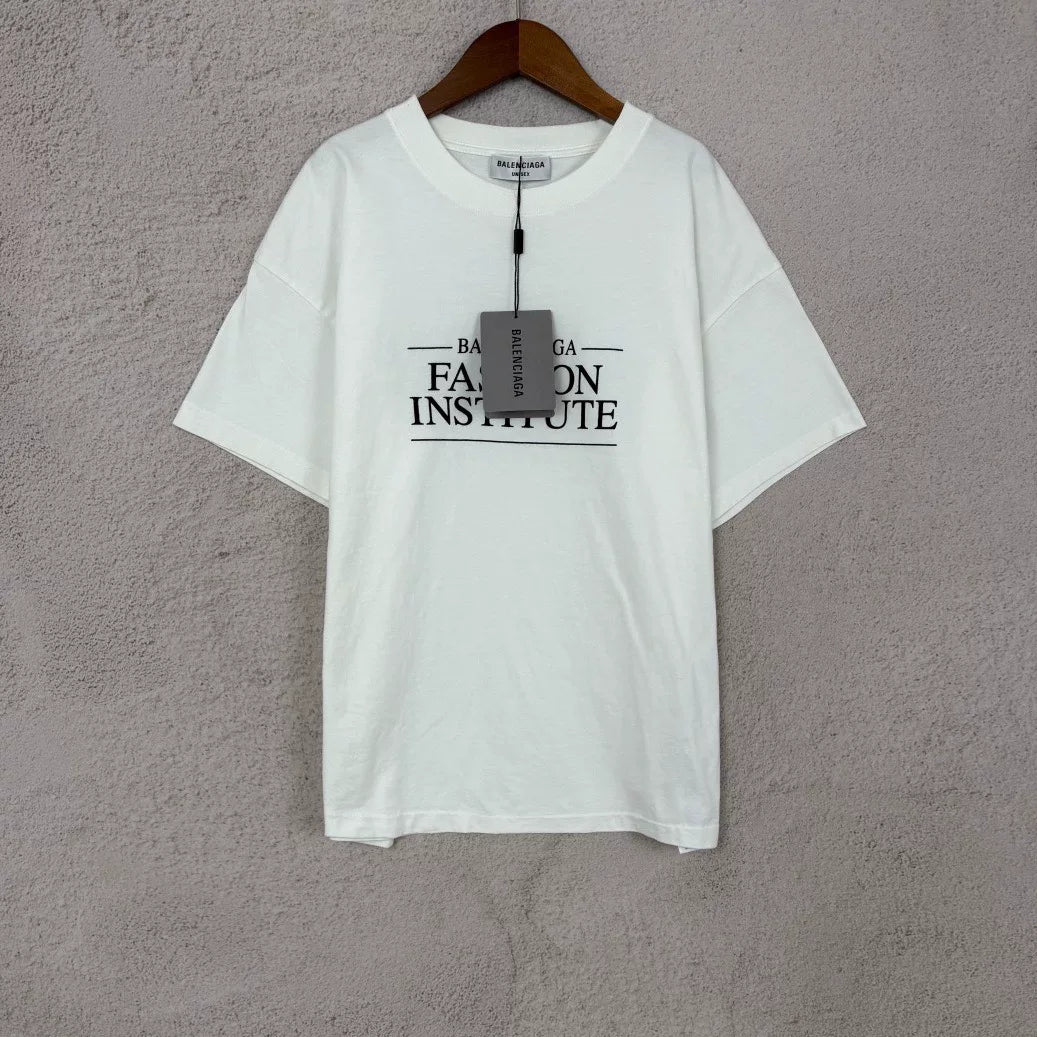 Balenciaga Fashion Letter Print Short Sleeve Top