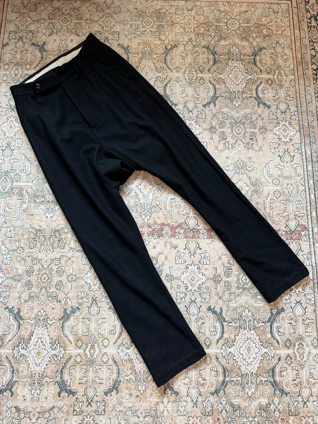 Rick Owens Mainline Wool Drop-Crotch God Pants