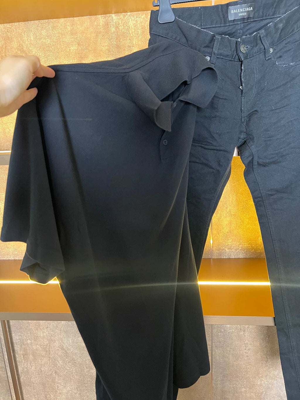 Balenciaga Side Seam Denim Shorts