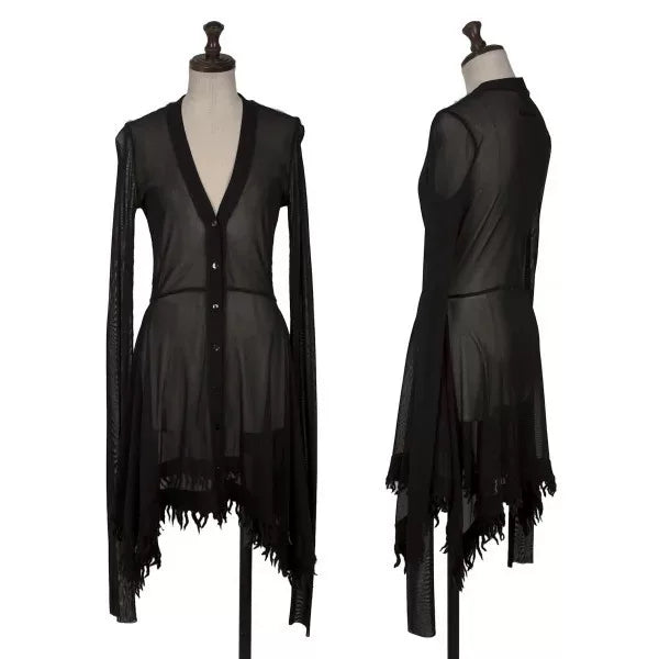 Jean Paul Gaultier Vintage Black Mesh Cardigan