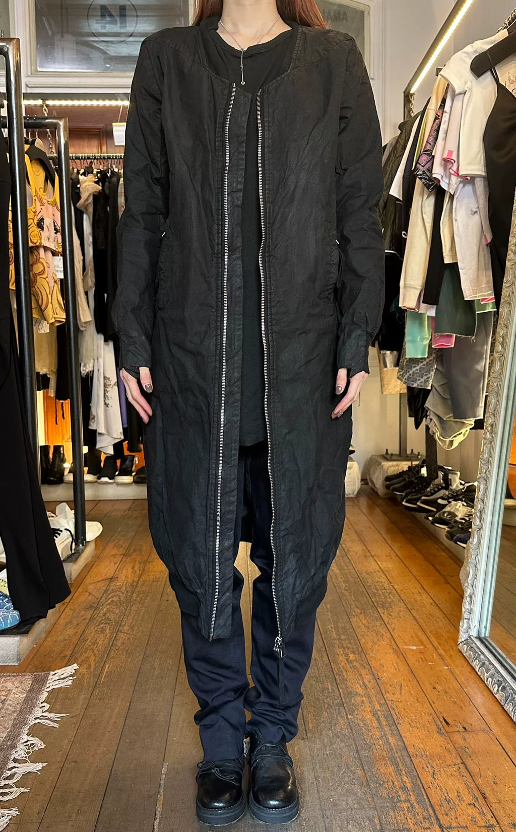 Boris Bidjan Saberi FW17 WBOMBER2 Black Obidian Cotton Jacket