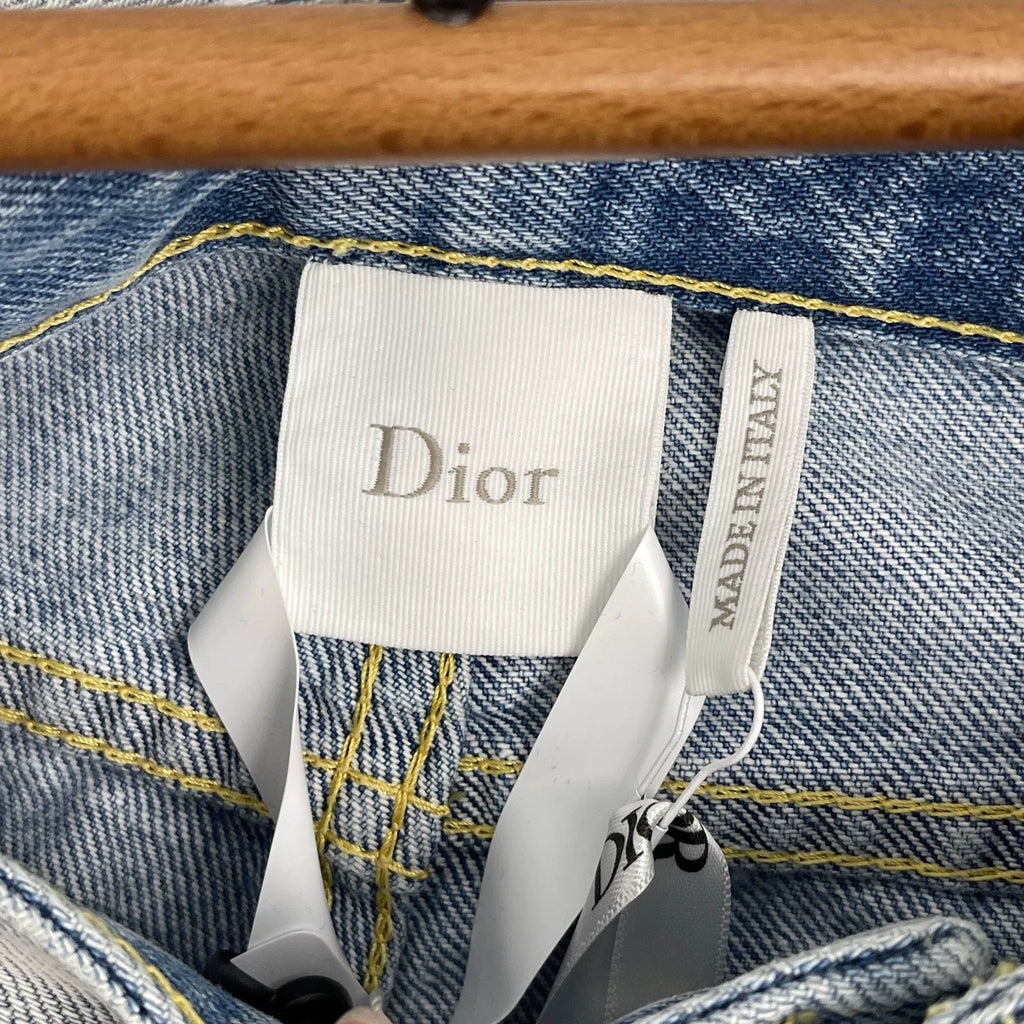 Dior Embroidered Hundred Birds Floral Jeans