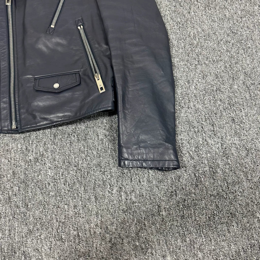 Louis Vuitton black cowhide biker jacket