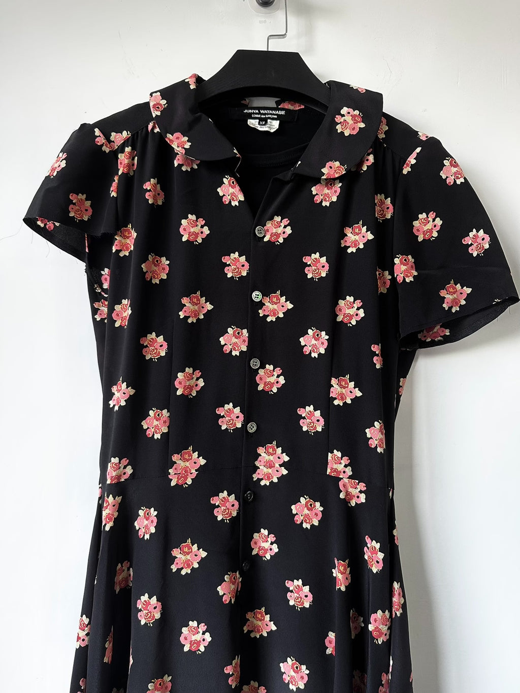 Runway Floral Asymmetric Drape Dress