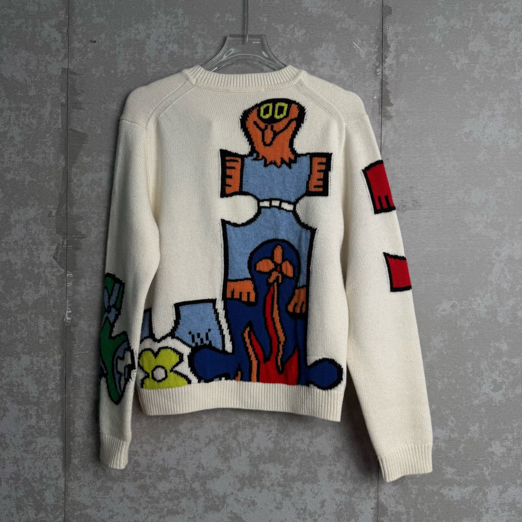 Louis Vuitton Colorful Graffiti Wool Sweater