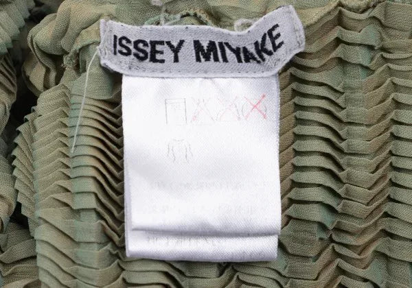 Issey Miyake Vintage Green Pleated Top