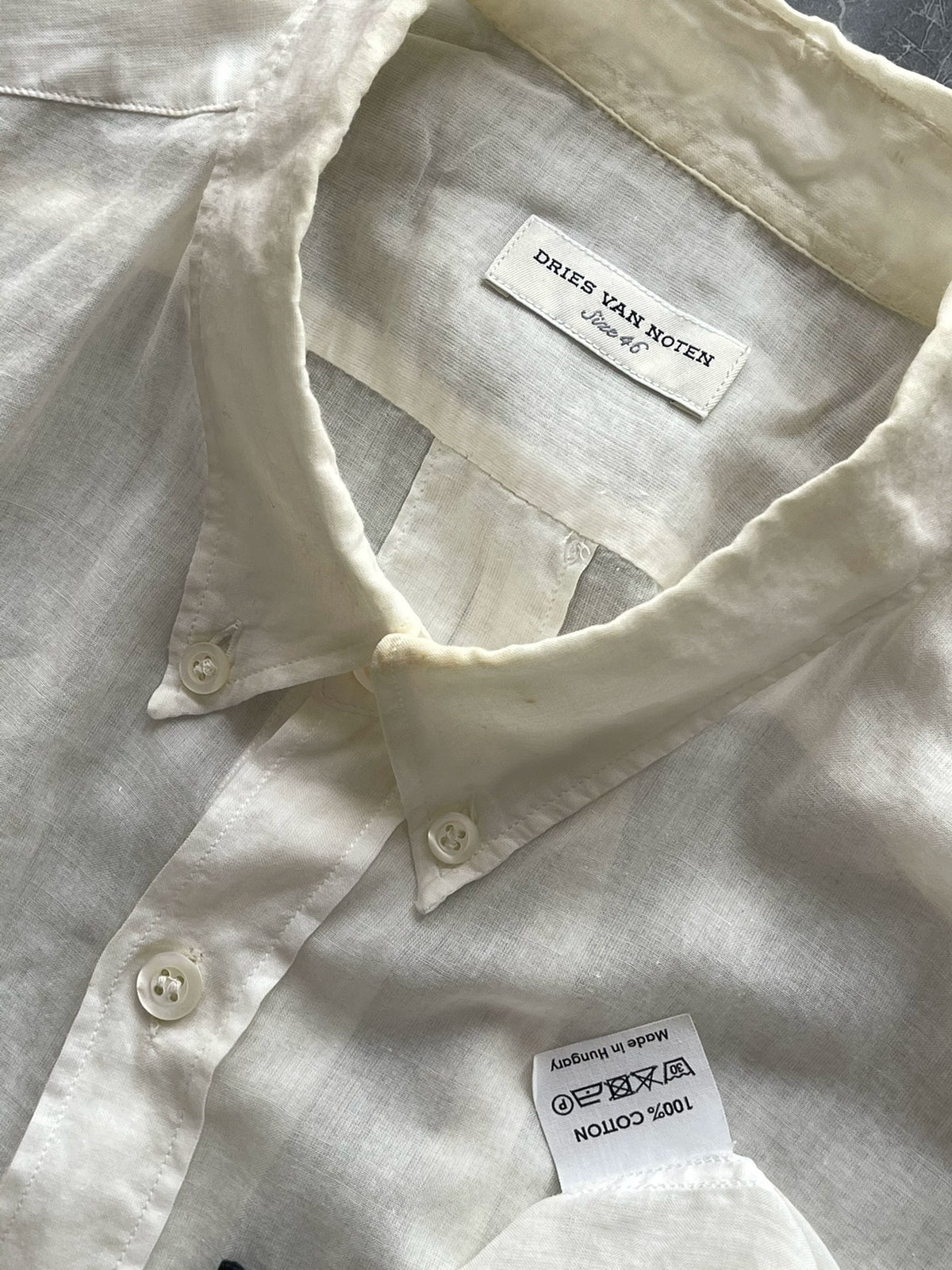 Dries Van Noten SS14 Flower Wheel Short Sleeve Shirt