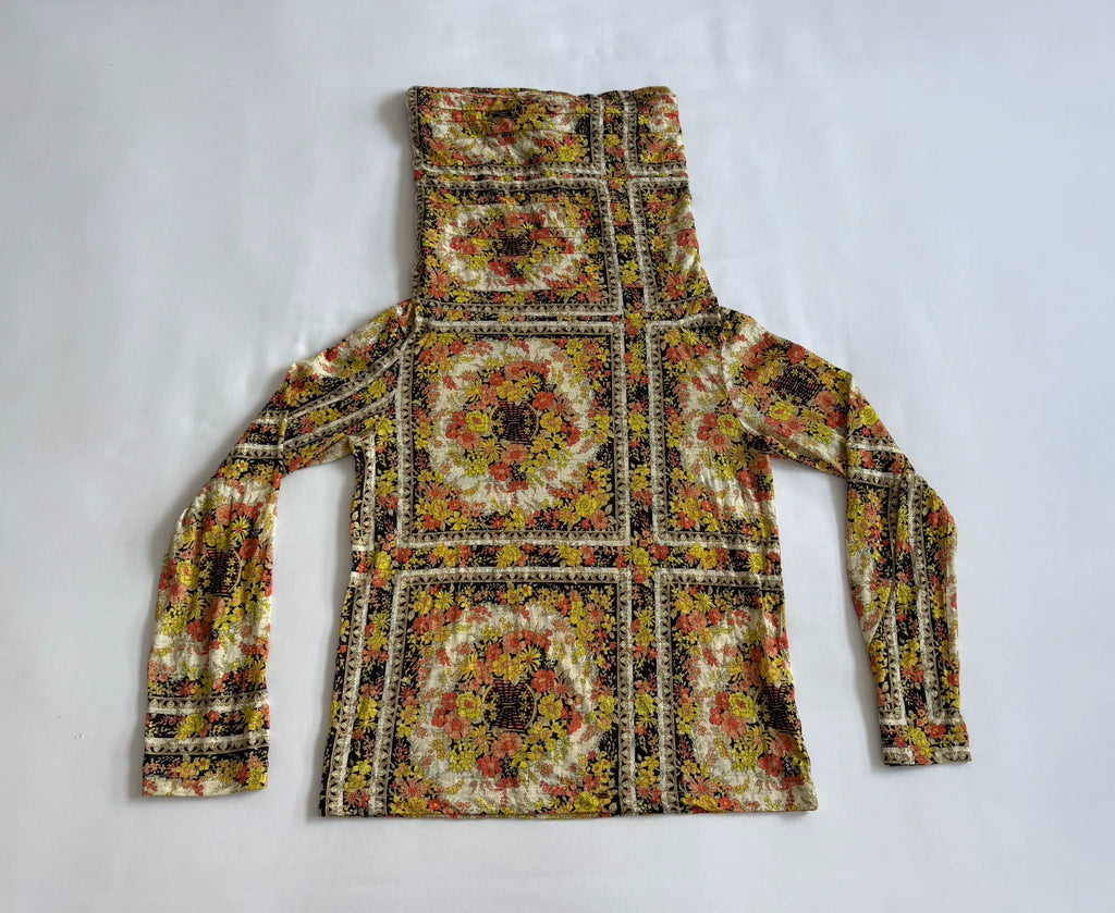 Junya Watanabe Asymmetric Deconstructed Panel All-Over Print Vintage Top
