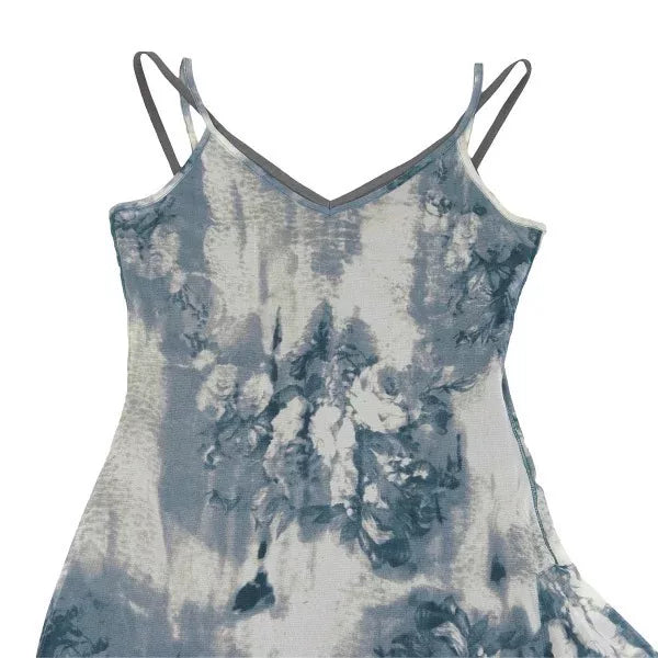 Jean Paul Gaultier Vintage Blue Floral Mesh Dress