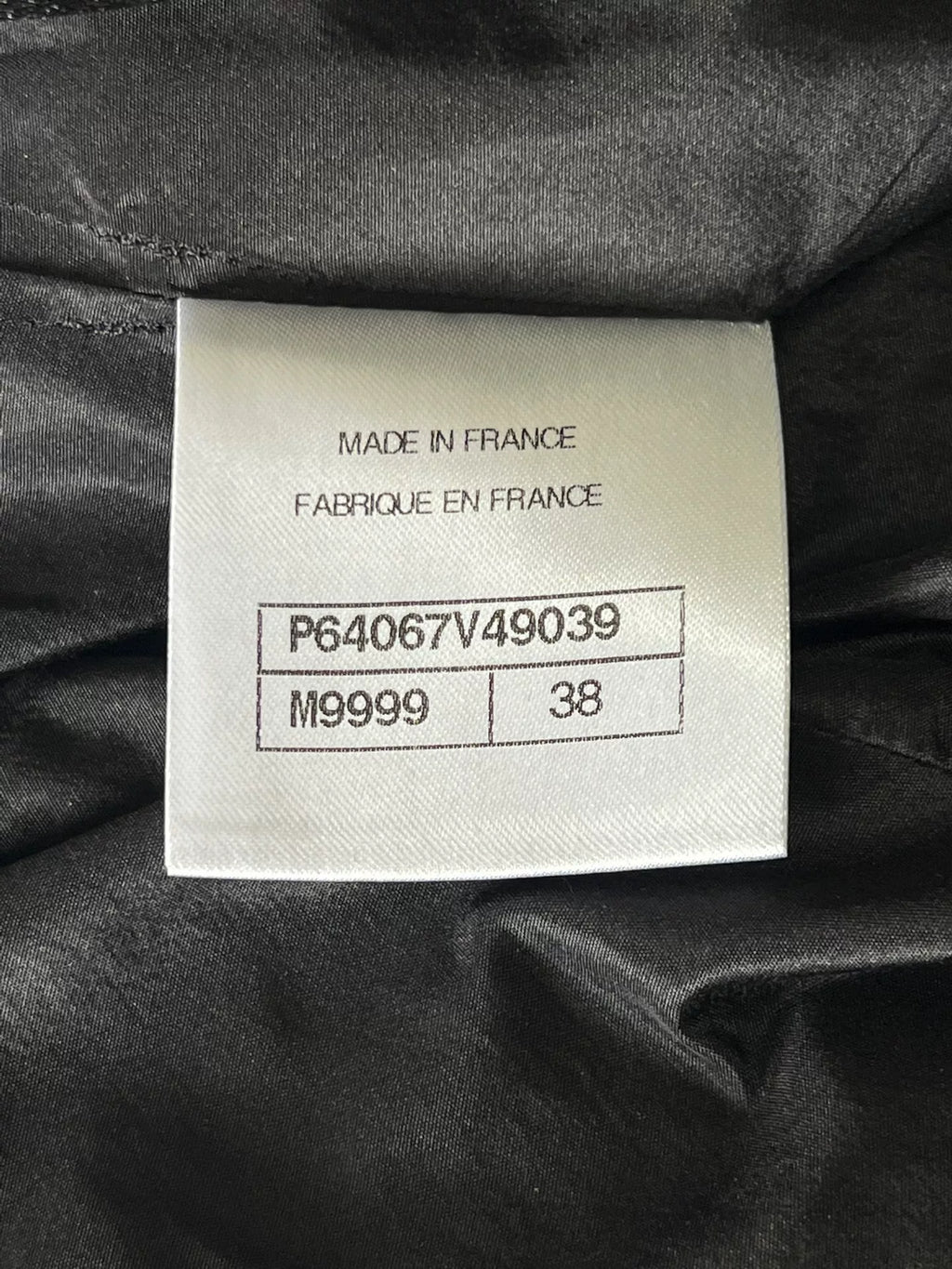 CHANEL Black and White Check Skirt