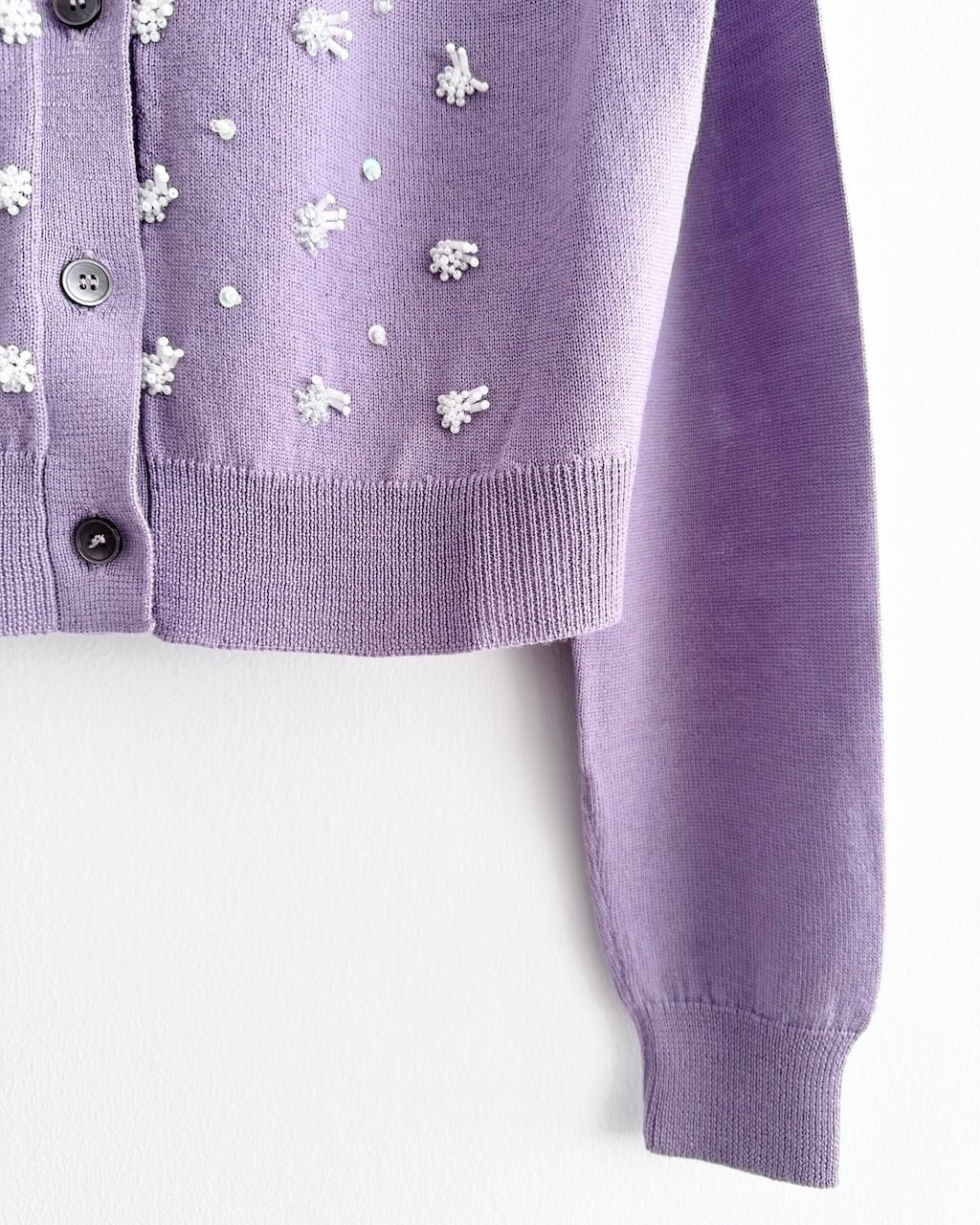 Miu Miu Beaded Wool Knit Sweater