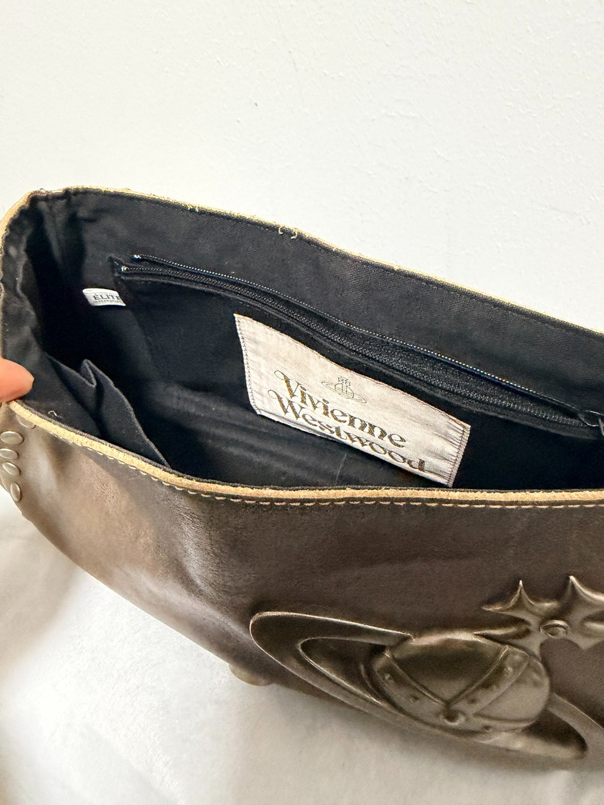 Vivienne Westwood "Queen Mother" Biker Rivet Bag