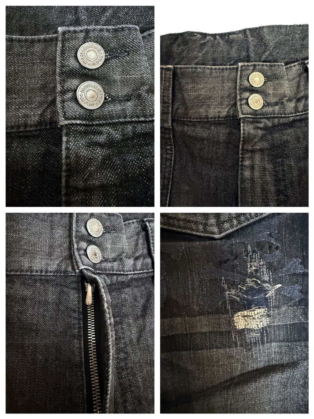 Mastermind Japan 11AW Mindblow Black Distressed Pants