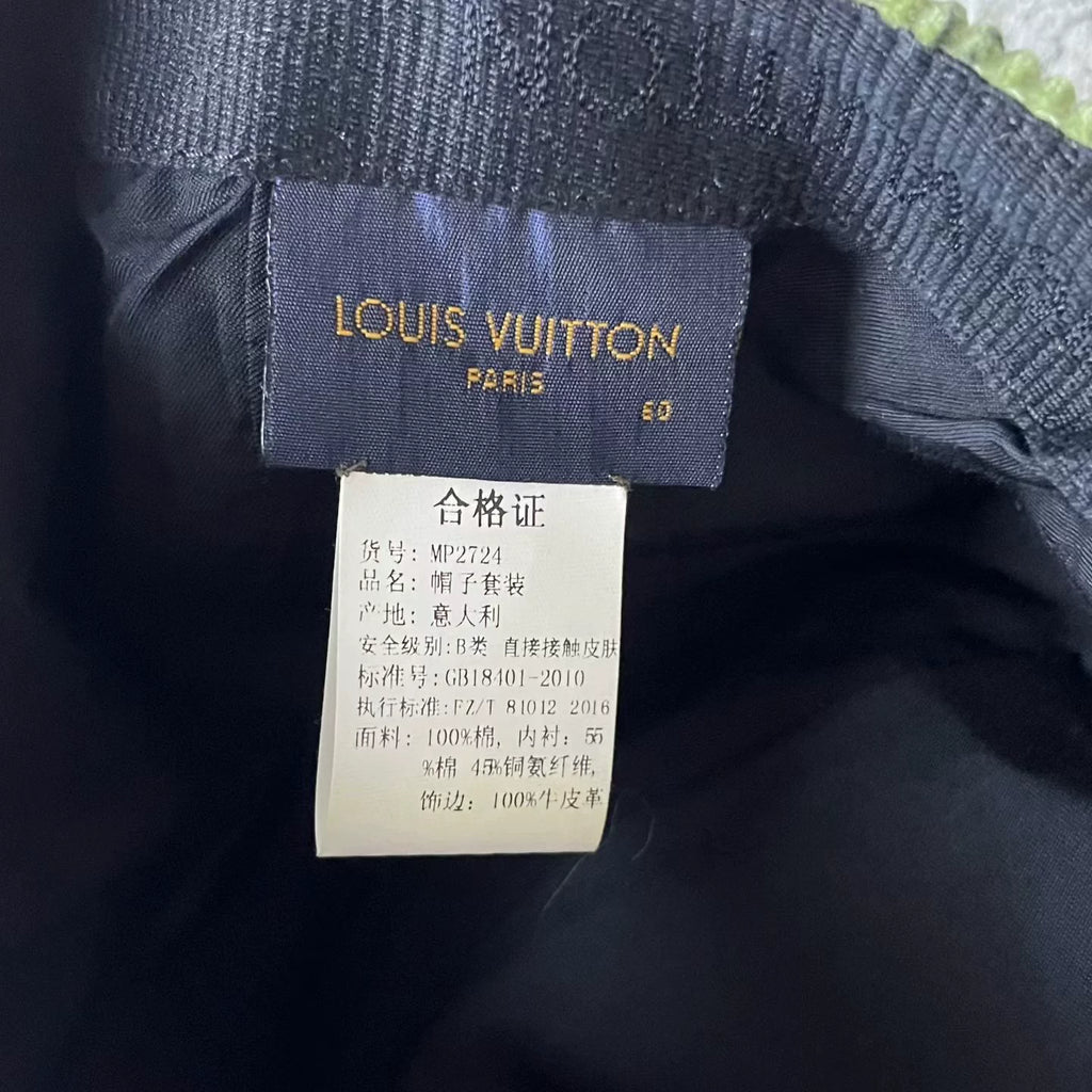 Louis Vuitton Green Camouflage Baseball Cap