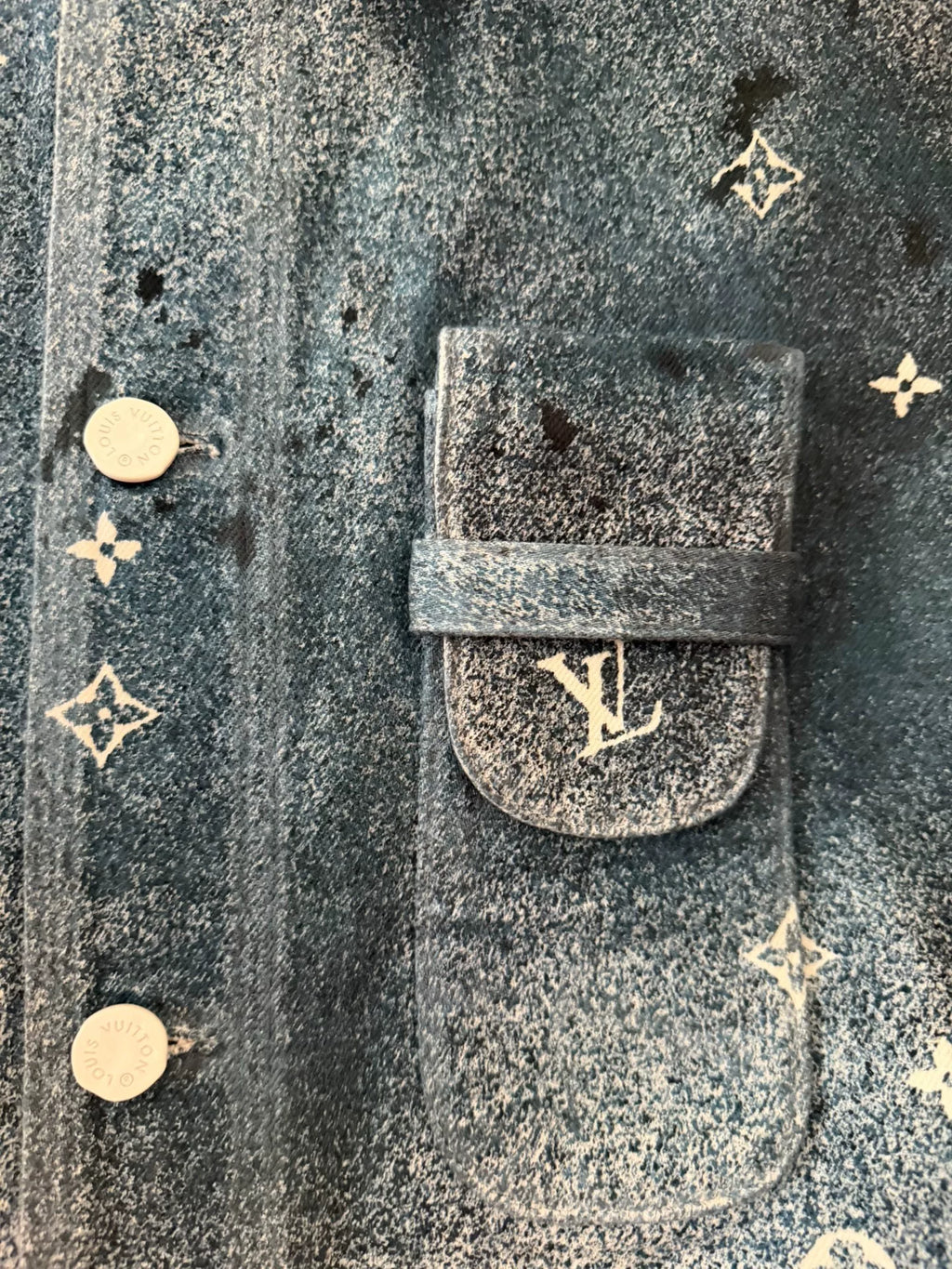Louis Vuitton Ink Splash Logo Jacket