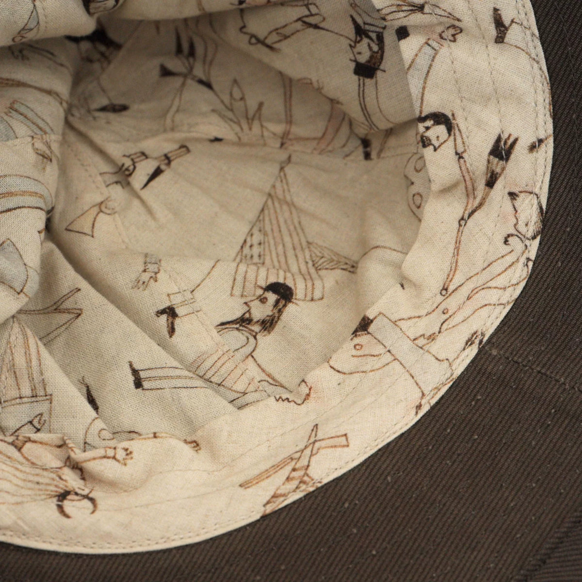 VISVIM I.C.T BUCKET CAP (N.D) Natural Mud-Dyed Bucket Hat
