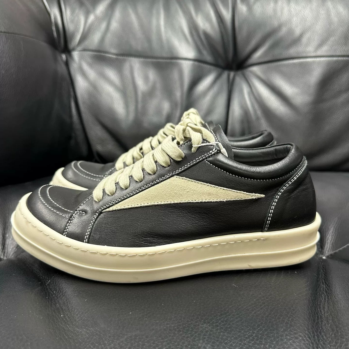Rick Owens Leather Sneakers