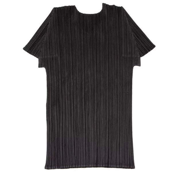 Issey Miyake Vintage Black Portrait Pleated Top