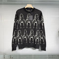 Louis Vuitton Silk Gray Knit Sweater