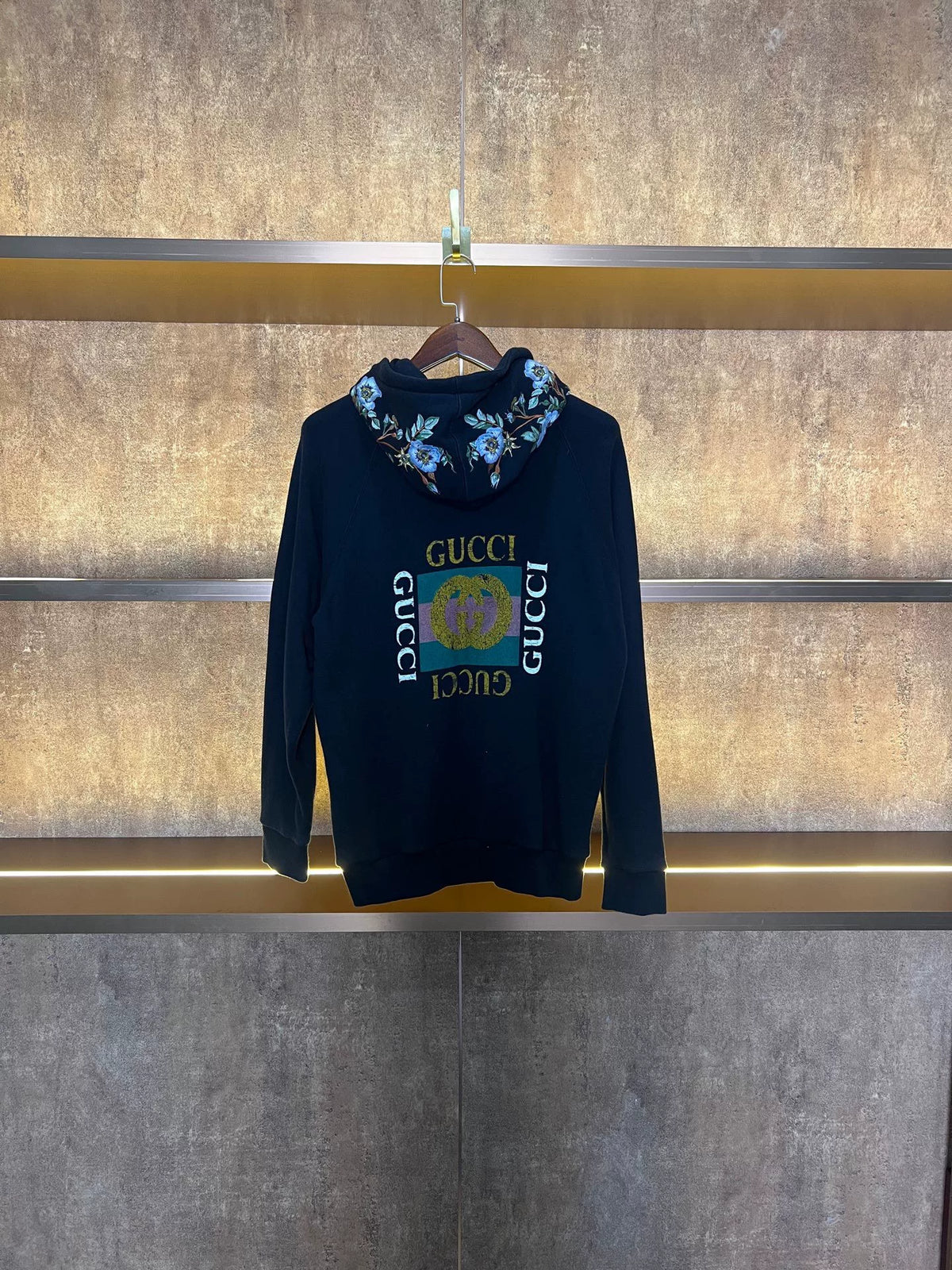 Gucci Floral Embroidery Hooded Sweater