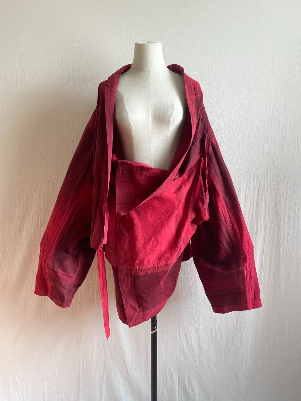 Issey Miyake Crimson Peeling Top