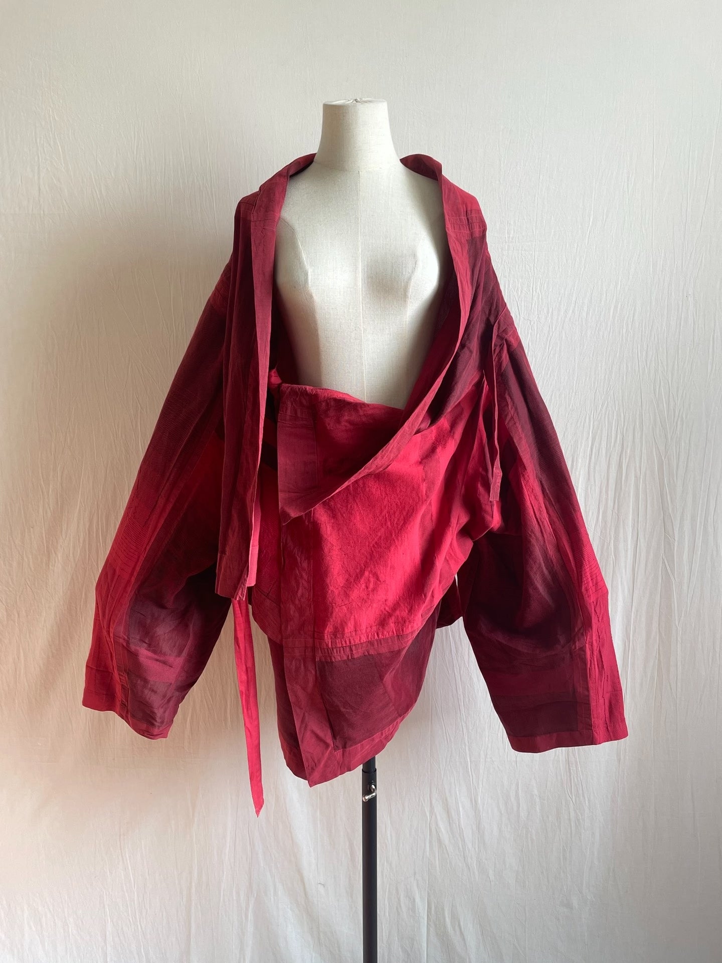Issey Miyake Crimson Peeling Top
