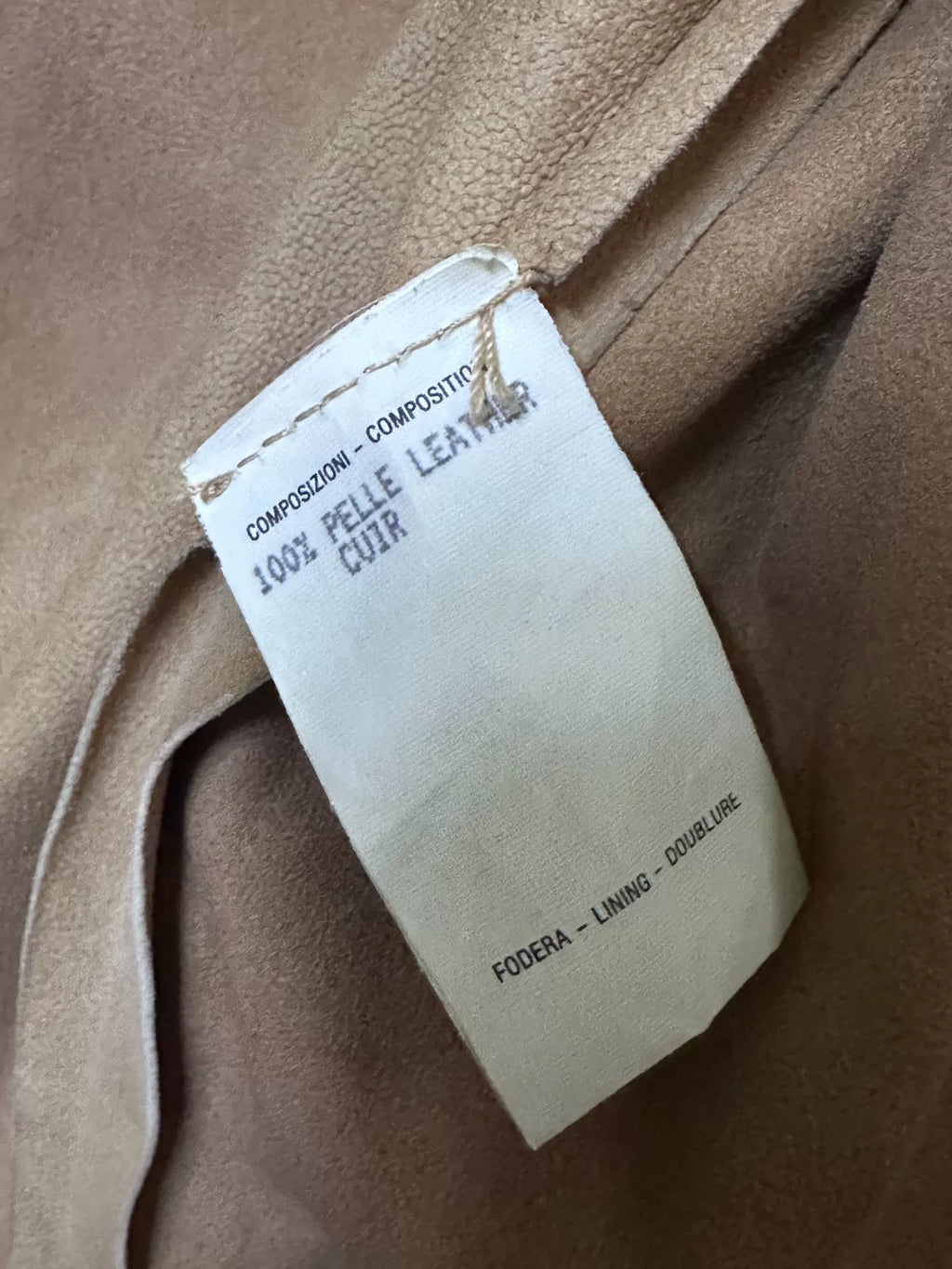 Gucci by Tom Ford 97SS Suede Leather Minimalist Coat