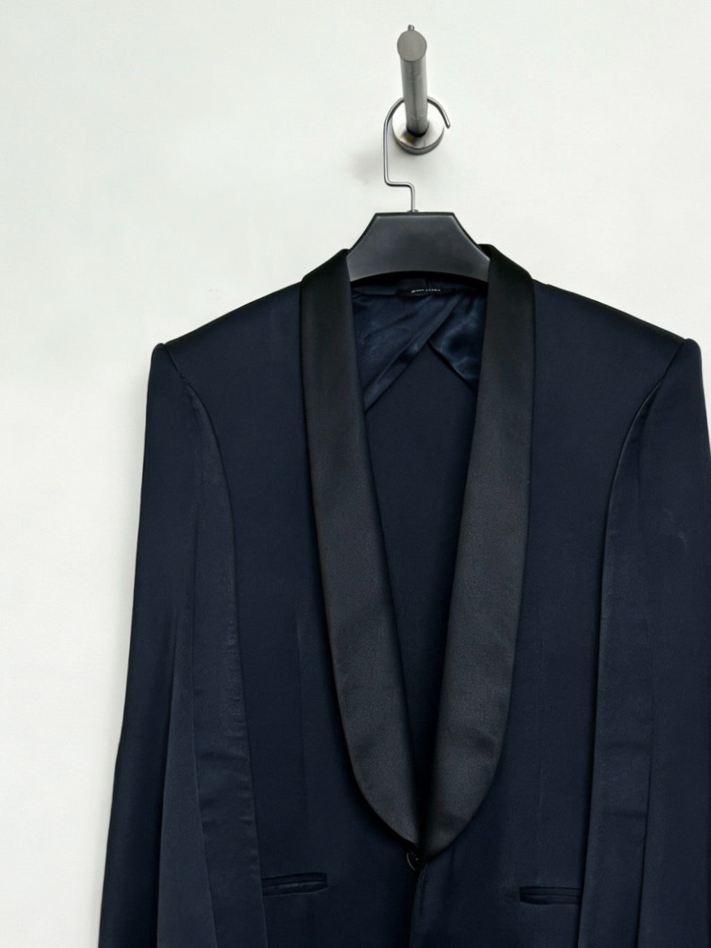 Maison Martin Margiela 11SS Satin Padded Shoulder Cape Coat