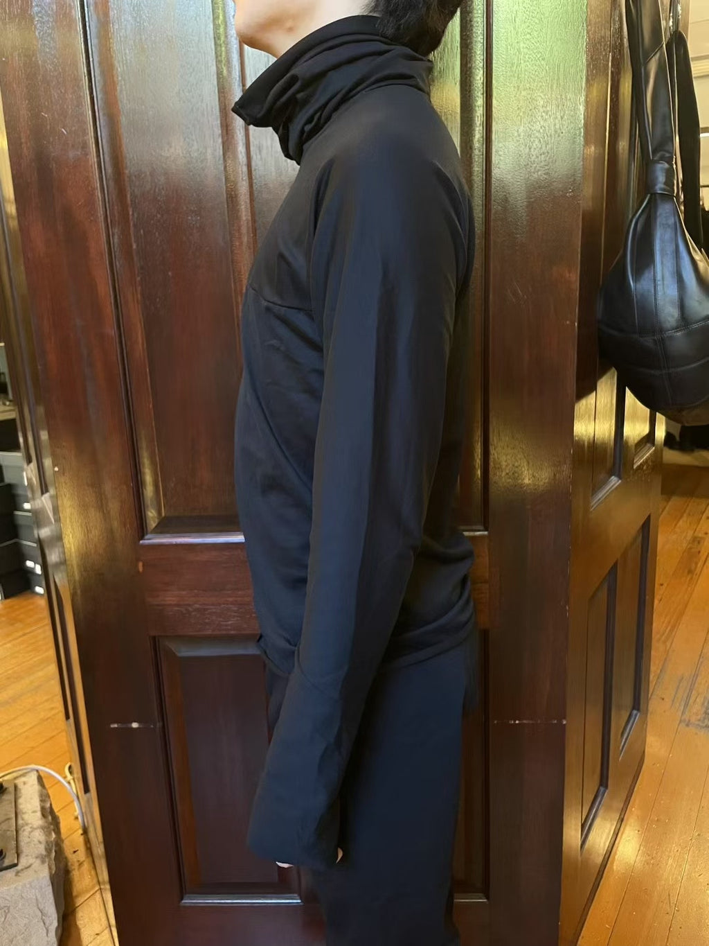M.A+ FW25 Black Cotton Top