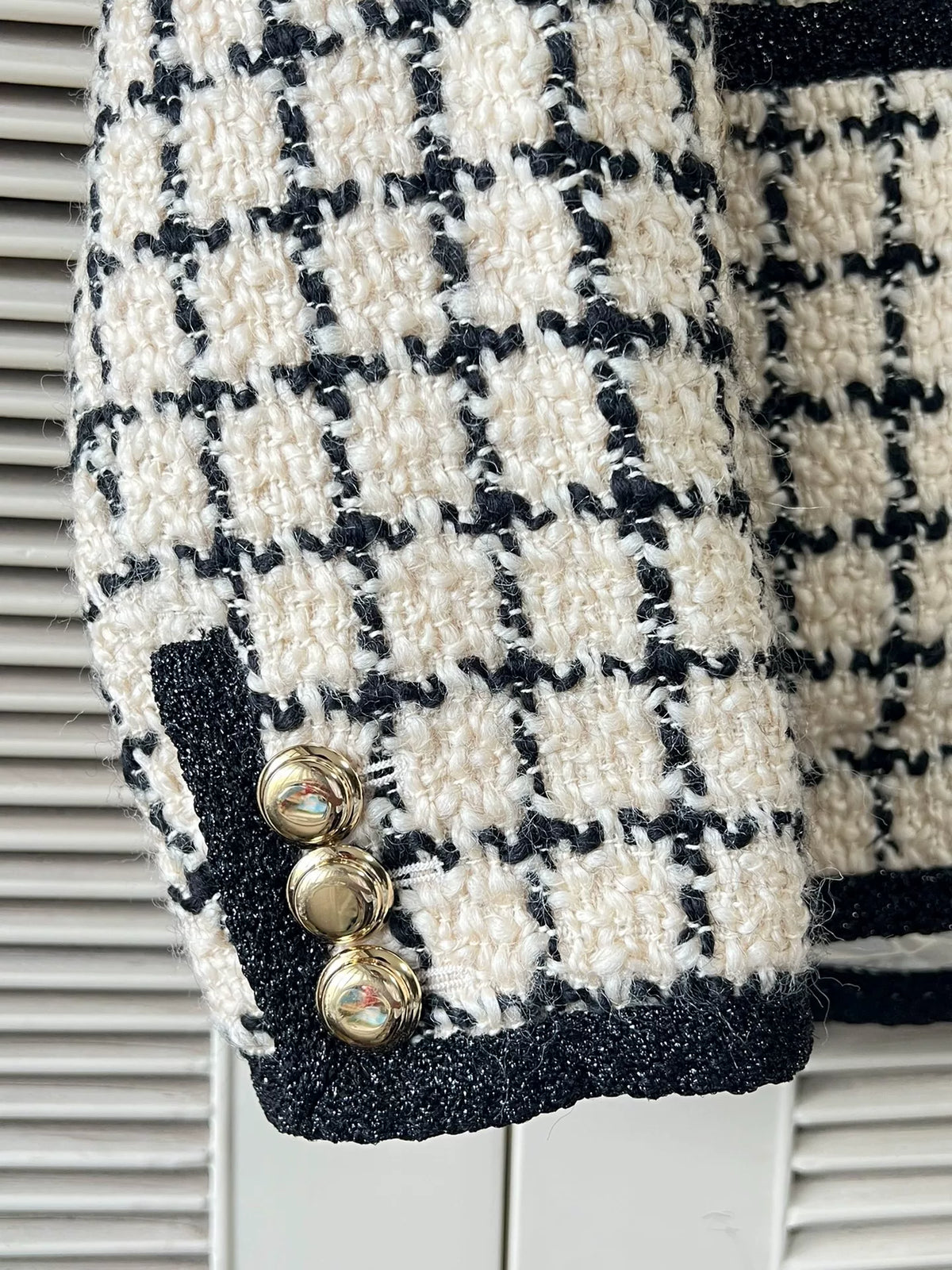 Miu Miu Classic Houndstooth Tweed Jacket