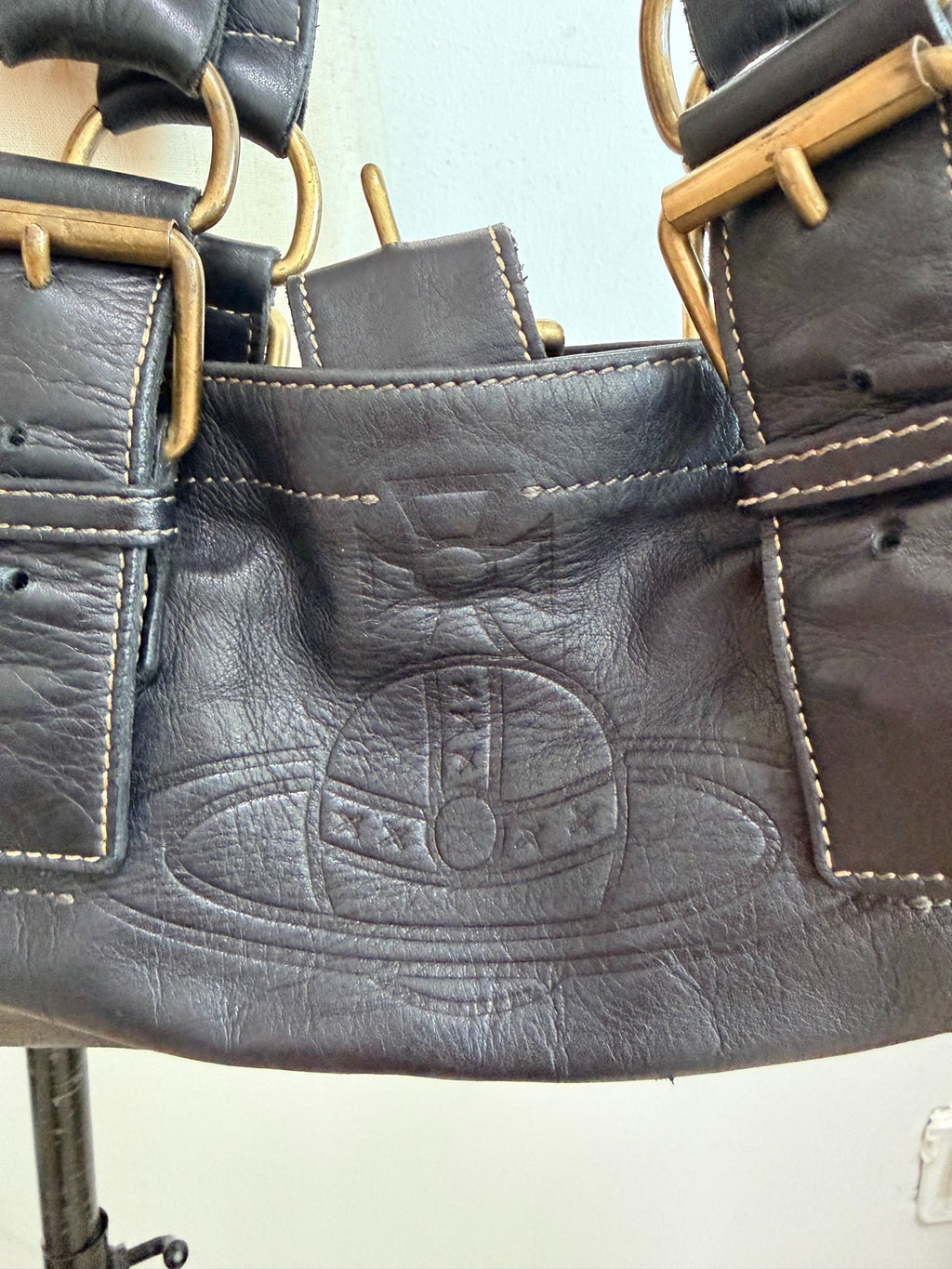 Vivienne Westwood "Empress" Baguette Bag Biker Bag